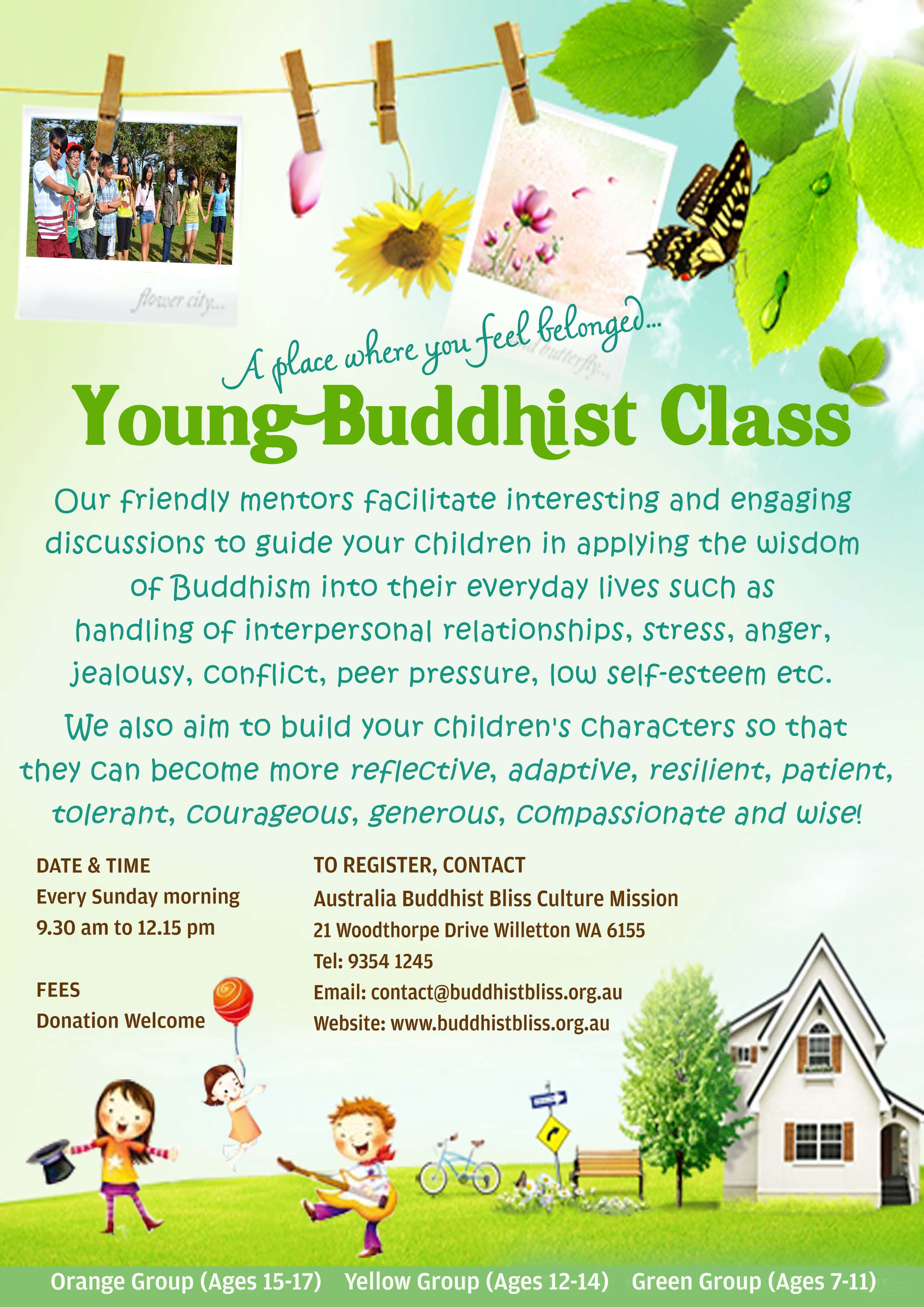 Young Buddhist Class Flier